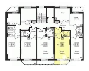 Студия квартира, строящийся дом, 33м2, 2/10 этаж