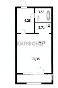 1-к квартира, вторичка, 42м2, 3/10 этаж