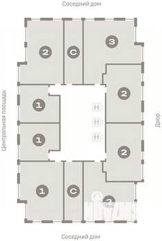2-к квартира, вторичка, 75м2, 20/23 этаж