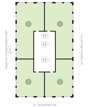 3-к квартира, сданный дом, 148м2, 21/24 этаж