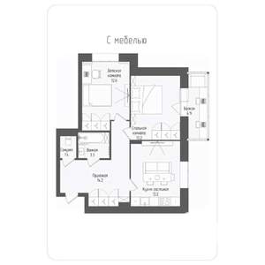 2-к квартира, вторичка, 59м2, 11/14 этаж