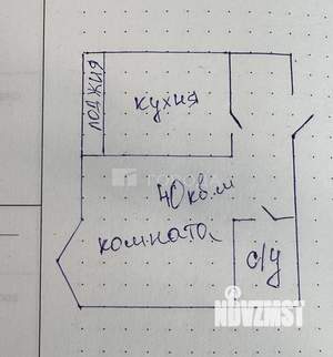 1-к квартира, вторичка, 40м2, 8/10 этаж