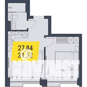 1-к квартира, вторичка, 32м2, 22/29 этаж