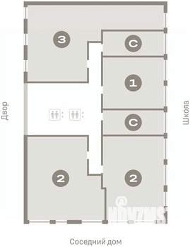 1-к квартира, вторичка, 49м2, 3/23 этаж