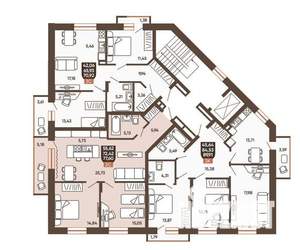 3-к квартира, вторичка, 71м2, 5/19 этаж