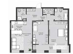 3-к квартира, вторичка, 88м2, 21/29 этаж