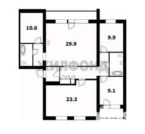 4-к квартира, вторичка, 105м2, 8/9 этаж