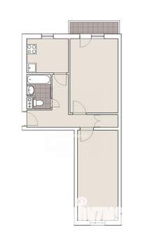 2-к квартира, вторичка, 44м2, 4/5 этаж