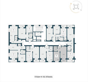1-к квартира, вторичка, 40м2, 18/25 этаж