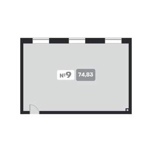 1-к квартира, вторичка, 75м2, 4/22 этаж