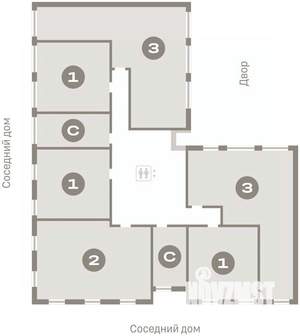 3-к квартира, вторичка, 87м2, 2/23 этаж