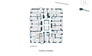 Студия квартира, вторичка, 28м2, 21/30 этаж