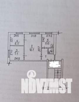 3-к квартира, вторичка, 41м2, 2/2 этаж