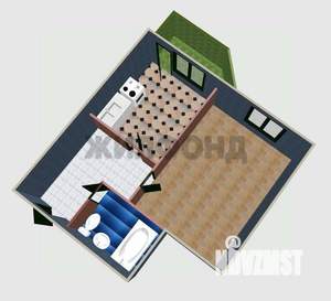 1-к квартира, вторичка, 42м2, 6/9 этаж