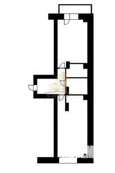 2-к квартира, вторичка, 43м2, 3/17 этаж