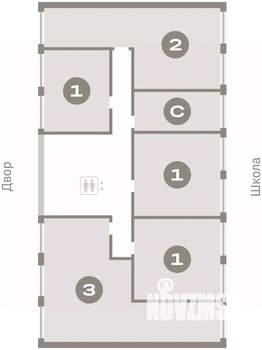 1-к квартира, вторичка, 48м2, 3/23 этаж