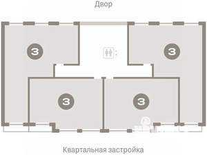 3-к квартира, вторичка, 82м2, 6/15 этаж