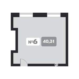 1-к квартира, вторичка, 40м2, 9/22 этаж