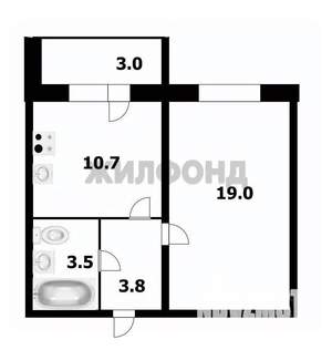 1-к квартира, вторичка, 36м2, 13/18 этаж