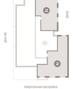 2-к квартира, вторичка, 67м2, 7/15 этаж