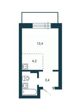 Студия квартира, вторичка, 29м2, 5/20 этаж