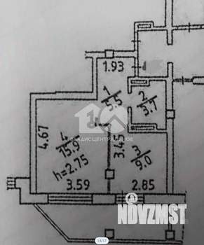 1-к квартира, вторичка, 35м2, 18/27 этаж