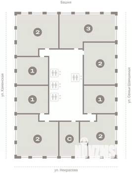 3-к квартира, вторичка, 90м2, 20/30 этаж