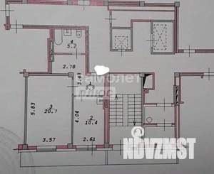 1-к квартира, вторичка, 46м2, 17/17 этаж