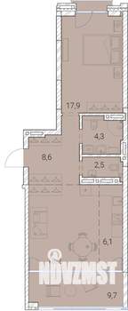 2-к квартира, вторичка, 67м2, 13/25 этаж