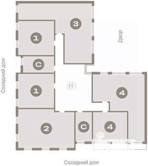 3-к квартира, вторичка, 92м2, 6/7 этаж