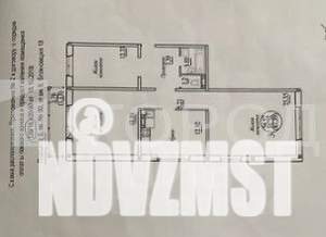 3-к квартира, вторичка, 87м2, 8/10 этаж