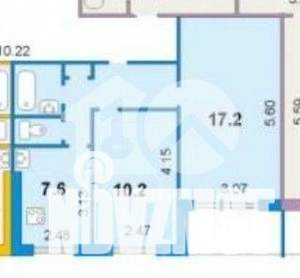 2-к квартира, вторичка, 43м2, 5/9 этаж