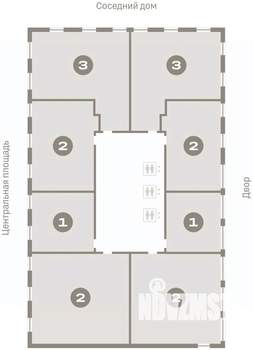 3-к квартира, вторичка, 88м2, 2/23 этаж