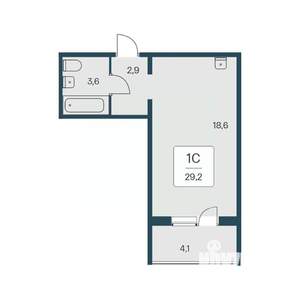 Студия квартира, вторичка, 29м2, 9/17 этаж