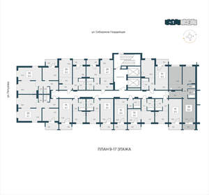 3-к квартира, вторичка, 67м2, 9/17 этаж