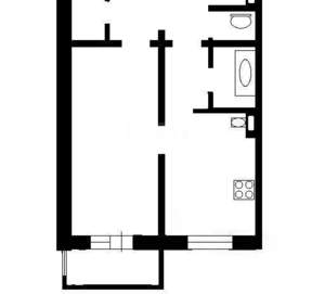 1-к квартира, вторичка, 42м2, 6/10 этаж