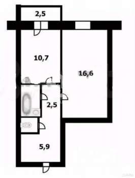 1-к квартира, вторичка, 41м2, 8/10 этаж