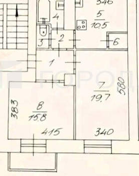 2-к квартира, вторичка, 59м2, 2/5 этаж