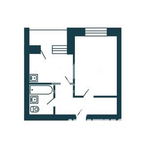 2-к квартира, вторичка, 47м2, 17/17 этаж