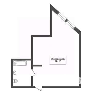 Студия квартира, вторичка, 32м2, 10/17 этаж