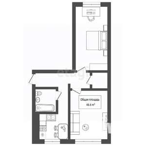 2-к квартира, вторичка, 47м2, 3/5 этаж