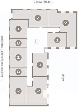 1-к квартира, вторичка, 40м2, 7/9 этаж