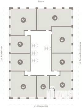 2-к квартира, вторичка, 85м2, 21/30 этаж
