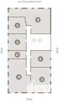 1-к квартира, вторичка, 45м2, 7/14 этаж