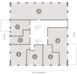 1-к квартира, вторичка, 63м2, 3/17 этаж