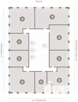 2-к квартира, вторичка, 85м2, 20/30 этаж