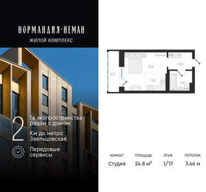 Студия квартира, вторичка, 25м2, 1/18 этаж