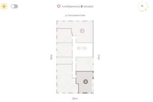 2-к квартира, вторичка, 71м2, 4/18 этаж