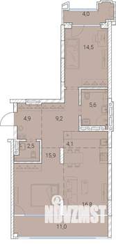 3-к квартира, вторичка, 89м2, 6/25 этаж