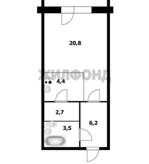 Студия квартира, вторичка, 38м2, 9/10 этаж